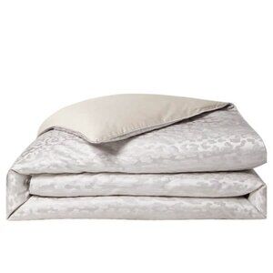 Hudson Park Animale Stripe King Duvet Cover Taupe